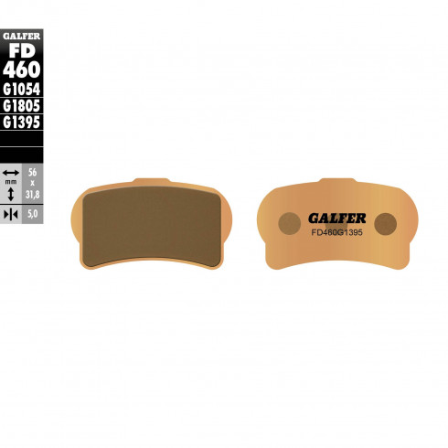 Τακάκια μοτοσυκλέτας Εμπρός Galfer SINTERED COMPOUND FD460G1395 Τακάκια μοτοσυκλέτας Εμπρός Galfer SINTERED COMPOUND FD460G1395