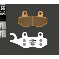 Τακάκια μοτοσυκλέτας Εμπρός Galfer SINTERED RACING COMPOUND FD532G1375R Τακάκια μοτοσυκλέτας Εμπρός Galfer SINTERED RACING COMPOUND FD532G1375R