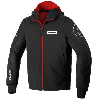 Μπουφάν μηχανής SPIDI HOODIE ARMOR EVO RED