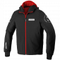 Μπουφάν μηχανής SPIDI HOODIE ARMOR EVO RED thumb