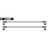 Σωληνάκι φρένου μοτοσυκλέτας Galfer METALLIC LINES 2 TUBES BLACK-BRASS FK103C512