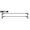 Σωληνάκι φρένου μοτοσυκλέτας Galfer METALLIC LINES 2 TUBES BLACK-BRASS FK103C512 thumb