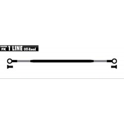 Σωληνάκι φρένου μοτοσυκλέτας Galfer METALLIC LINES 1 TUBE WITH PROTECTOR BLACK-BRASS FK103C742
