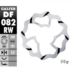 Δισκόπλακα μοτοσυκλέτας εμπρός Galfer WAVE FIXED 260x3mm DF082W Δισκόπλακα μοτοσυκλέτας εμπρός Galfer WAVE FIXED 260x3mm DF082W