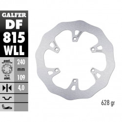 Πίσω δισκόπλακα μοτοσυκλέτας Galfer WAVE FIXED SOLID 240X5mm DF815WLL