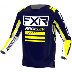 Μπλούζα motocross FXR CLUTCH PRO MX22 MIDNIGHT/WHITE/YELLOW