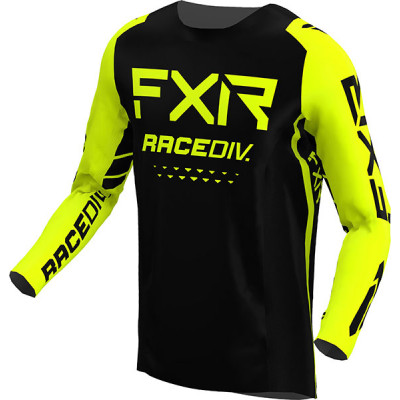 Μπλούζα motocross FXR OFF-ROAD 22 BLACK/HI VIS