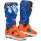 Μπότες μηχανής motocross SIDI CROSSFIRE 3 SRS ORANGE FLUO WHITE BLUE LIMITED thumb