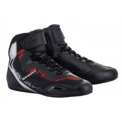 Μποτάκια μηχανής ALPINESTARS FASTER-3 RIDEKNIT BLACK/RED/SILVER