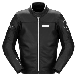 Δερμάτινο μπουφάν μηχανής SPIDI Genesis Black/White