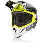 Κράνος μηχανής motocross ACERBIS STEEL CARBON WHITE/YELLOW thumb