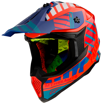 Κράνος μηχανής motocross MT FALCON ENERGY-FLUO ORANGE