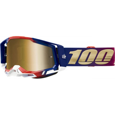 Μάσκα μηχανής motocross 100% RACECRAFT2 UNITED - TRUE GOLD