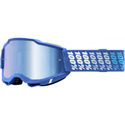 Μάσκα motocross 100% ACCURI2 YARGER - MIRROR BLUE