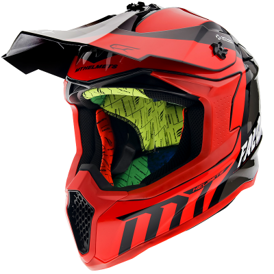 Κράνος μηχανής motocross MT FALCON WARRIOR-RED
