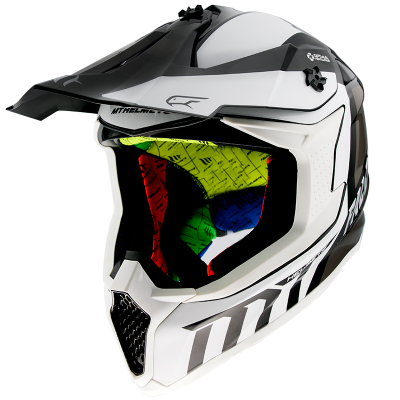 Κράνος μηχανής motocross MT FALCON WARRIOR-WHITE