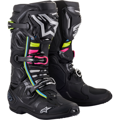 Μπότες μηχανής motocross ALPINESTARS Tech 10 Supervented ΜΑΥΡΟ