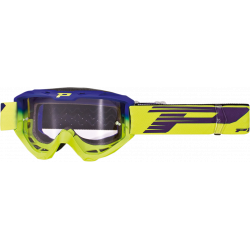 Μάσκα μηχανής motocross PROGRIP 3450LS Riot BL/FLO YELLOW