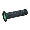 Χειρολαβές μοτοσυκλέτας PROGRIP 717 Double Density ΜΑΥΡΟ/ΠΡΑΣΙΝΟ
