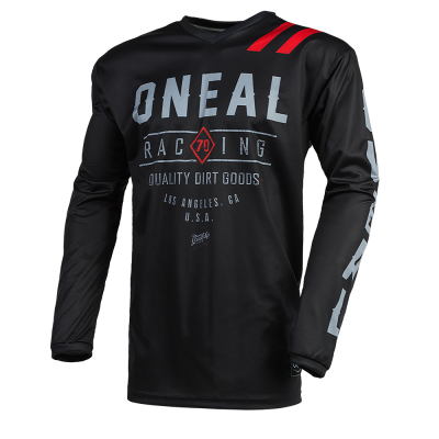Μπλούζα μηχανής motocross O'NEAL ELEMENT DIRT ΜΑΥΡΟ/ΓΚΡΙ