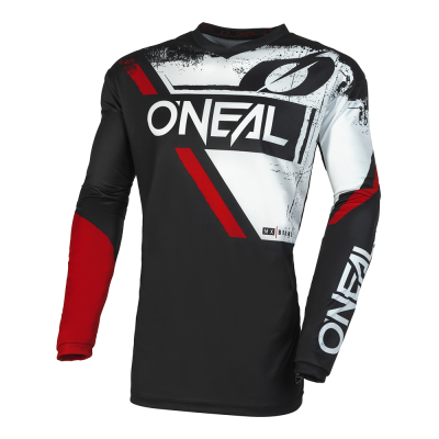 Μπλούζα μηχανής motocross O'NEAL ELEMENT SHOCKER V.23 ΜΑΥΡΟ/ΚΟΚΚΙΝΟ