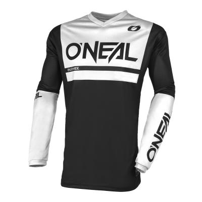 Μπλούζα μηχανής motocross O'NEAL THREAT AIR V.23 ΜΑΥΡΟ/ΑΣΠΡΟ