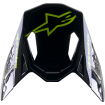Sunvisor για κράνος motocross ALPINESTARS Supertech M8 ΜΑΥΡΟ thumb