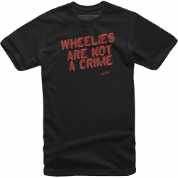 Ανδρική μπλούζα ALPINESTARS TEE Wheelies ΜΑΥΡΟ Ανδρική μπλούζα ALPINESTARS TEE Wheelies ΜΑΥΡΟ