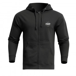 Ζακέτα μηχανής THOR STADIUM ΜΑΥΡΟ ZIP UP