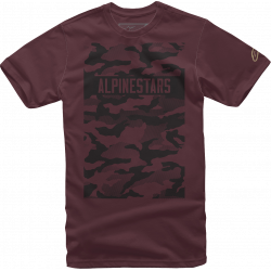 Ανδρική μπλούζα ALPINESTARS TEE TERRA MAROON