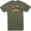 Ανδρική μπλούζα ALPINESTARS TEE FREE CAMO MILITARY