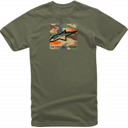 Ανδρική μπλούζα ALPINESTARS TEE FREE CAMO MILITARY