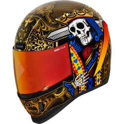 Κράνος μηχανής ICON AIRFORM SUICIDE KING GOLD