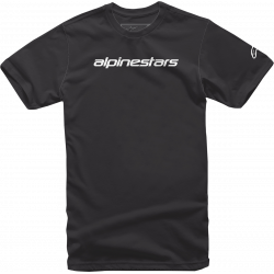 Μπλούζα μηχανής ALPINESTARS TEE LINEAR WORD ΜΑΥΡΟ