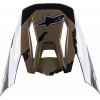 Sunvisor για κράνος motocross ALPINESTARS Supertech M5 ΜΑΥΡΟ/ΚΑΦΕ/ΑΣΠΡΟ