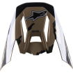 Sunvisor για κράνος motocross ALPINESTARS Supertech M5 ΜΑΥΡΟ/ΚΑΦΕ/ΑΣΠΡΟ thumb