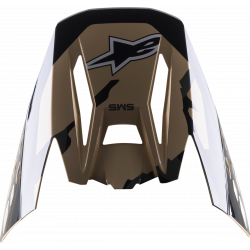 Sunvisor για κράνος motocross ALPINESTARS Supertech M5 ΜΑΥΡΟ/ΚΑΦΕ/ΑΣΠΡΟ