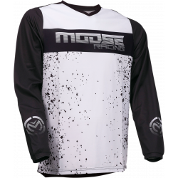 Μπλούζα motocross MOOSE RACING QUALIFIER ΜΑΥΡΟ/ΑΣΠΡΟ