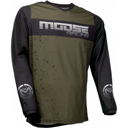 Μπλούζα motocross MOOSE RACING QUALIFIER OLIVE/BLACK