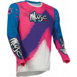Μπλούζα motocross MOOSE RACING AGROID ΛΙΛΑ/ΡΟΖ/ΜΠΛΕ