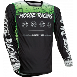 Μπλούζα motocross MOOSE RACING M1 ΜΑΥΡΟ/ΠΡΑΣΙΝΟ