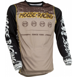 Μπλούζα motocross MOOSE RACING M1 TAN/BLACK