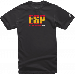 Ανδρική μπλούζα ALPINESTARS Spain Circuits T-Shirt ΜΑΥΡΟ