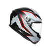 Κράνος μηχανής AGV K-6 S FLASH MATT ΜΑΥΡΟ/ΓΚΡΙ/ΚΟΚΚΙΝΟ thumb