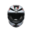 Κράνος μηχανής AGV K-6 S FLASH MATT ΜΑΥΡΟ/ΓΚΡΙ/ΚΟΚΚΙΝΟ thumb