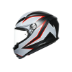 Κράνος μηχανής AGV K-6 S FLASH MATT ΜΑΥΡΟ/ΓΚΡΙ/ΚΟΚΚΙΝΟ thumb