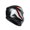Κράνος μηχανής AGV K-6 S FLASH MATT ΜΑΥΡΟ/ΓΚΡΙ/ΚΟΚΚΙΝΟ thumb