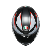 Κράνος μηχανής AGV K-6 S FLASH MATT ΜΑΥΡΟ/ΓΚΡΙ/ΚΟΚΚΙΝΟ thumb