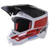 Κράνος μηχανής ALPINESTARS SM5 SPEED ΑΣΠΡΟ/ΚΟΚΚΙΝΟ