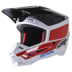 Κράνος μηχανής ALPINESTARS SM5 SPEED ΑΣΠΡΟ/ΚΟΚΚΙΝΟ thumb
